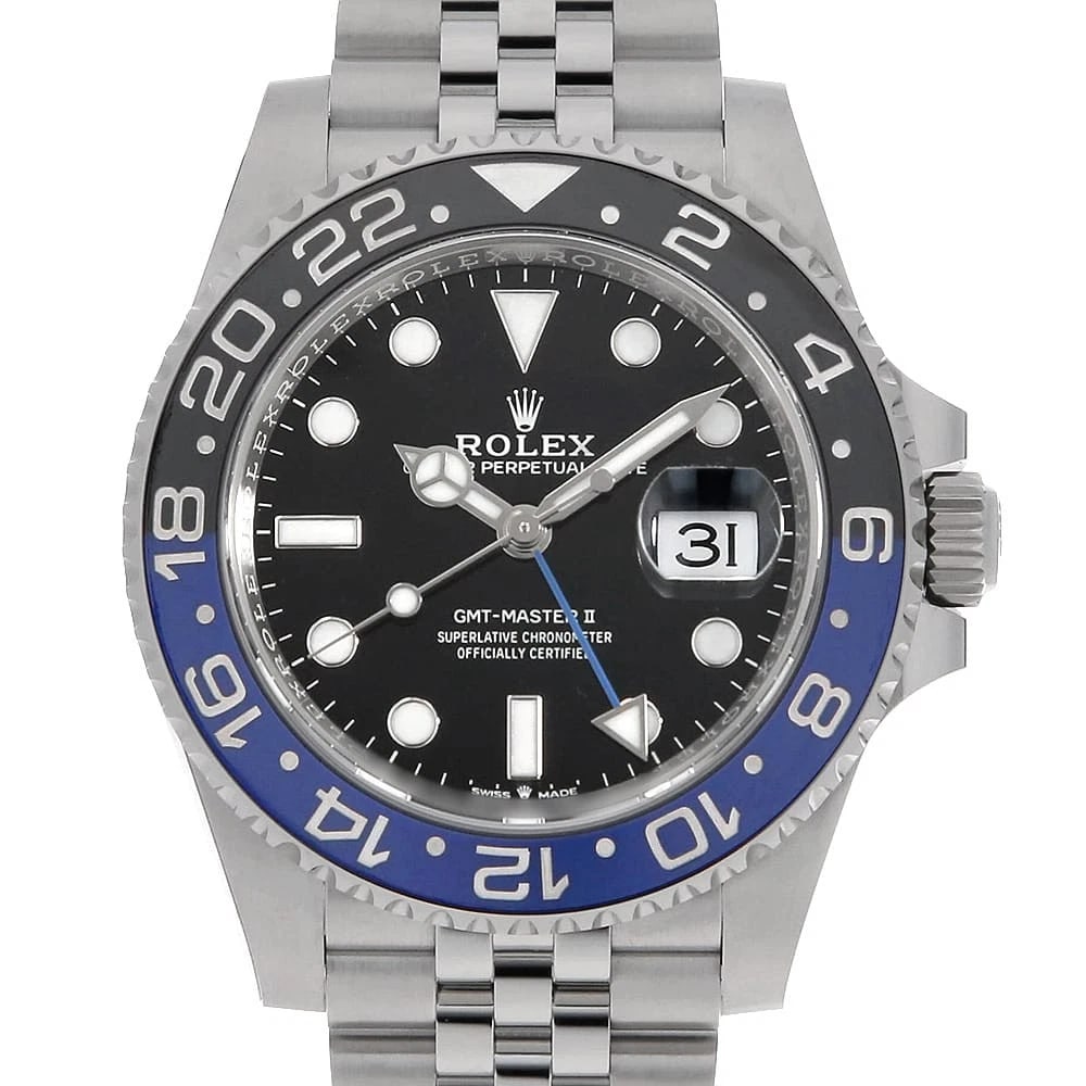 ROLEX GMT MASTER BLACK JUBILEE BRACELET WATCH: ROLEX GMT Master black jubilee bracelet Watch Brand: ROLEX Type/Style: Wrist watch Material: Band Material Stainless Steel, Case Material Stainless Steel Color: Dial Color Black Size: Case:W40mm Circu