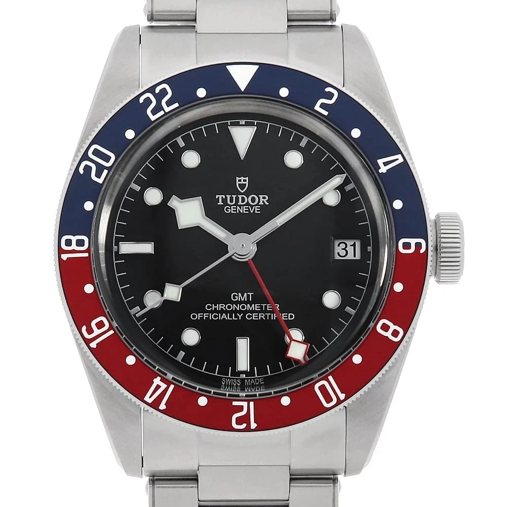 TUDOR HERITAGE BLACK WATCH: TUDOR Heritage Black Watch Brand: TUDOR Type/Style: Wrist watch Material: Band Material Stainless Steel, Case Material Stainless Steel Color: Dial Color Black Size: Case:W41mm Circumference of Wrist:2