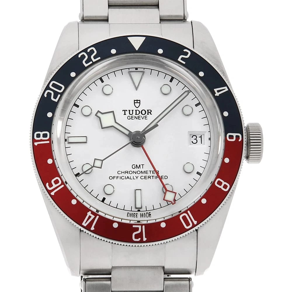TUDOR HERITAGE BLACK WATCH: TUDOR Heritage Black Watch Brand: TUDOR Type/Style: Wrist watch Material: Band Material Stainless Steel, Case Material Stainless Steel Color: Dial Color Opaline Size: Case:W41mm Circumference of Wrist