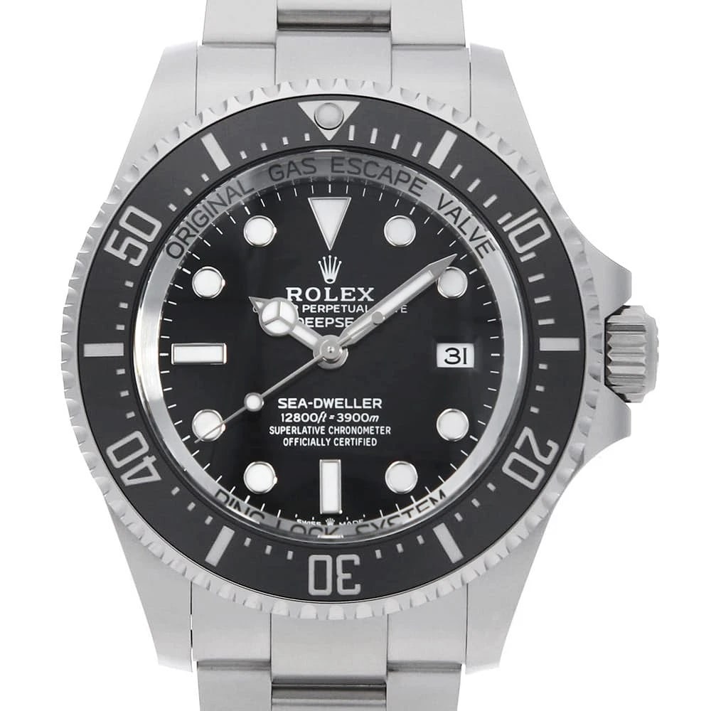 ROLEX DEEP SEA-DWELLER BLACK WATCH: ROLEX Deep SEA-DWELLER black Watch Brand: ROLEX Type/Style: Wrist watch Material: Band Material Stainless Steel, Case Material Stainless Steel Color: Dial Color Black Size: Case:W44mm Circumference of