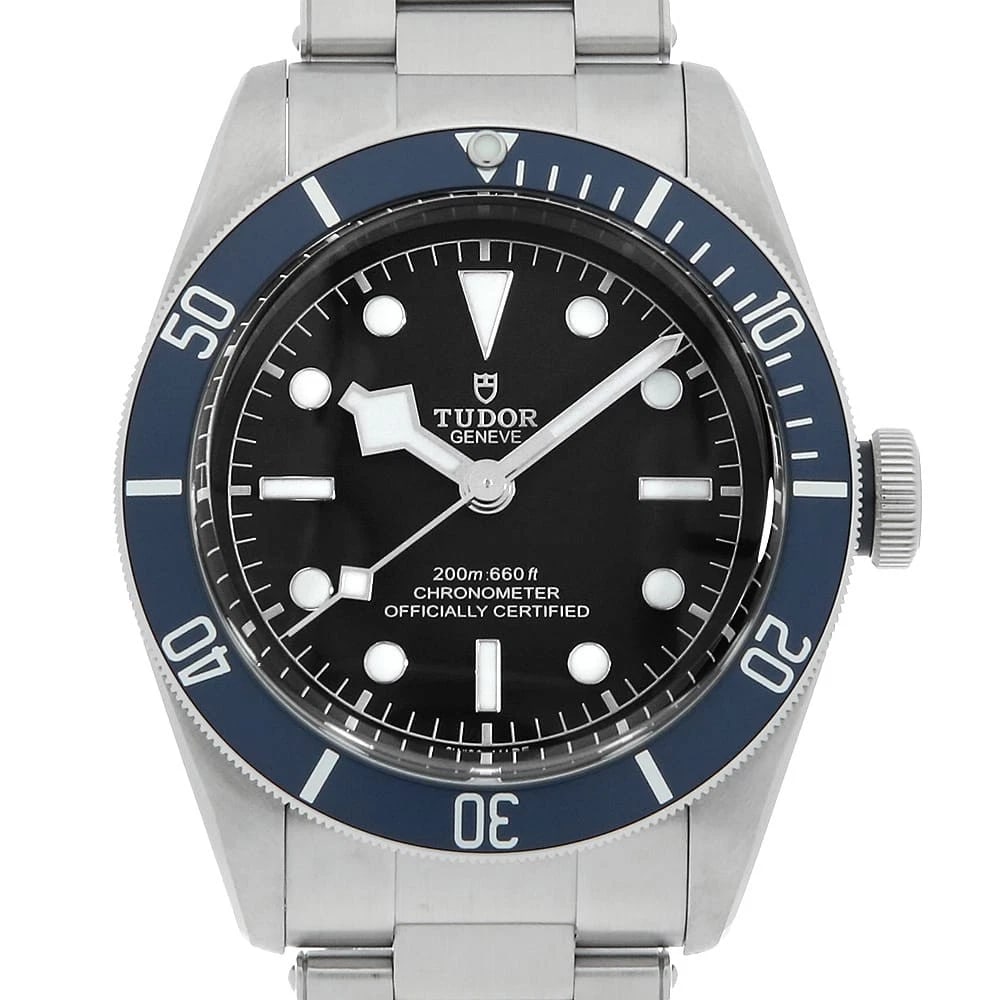 TUDOR HERITAGE BLACK WATCH: TUDOR Heritage Black Watch Brand: TUDOR Type/Style: Wrist watch Material: Band Material Stainless Steel, Case Material Stainless Steel Color: Dial Color Black Size: Case:W41mm Circumference of