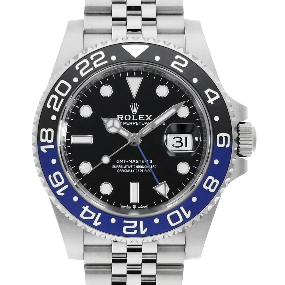 ROLEX GMT MASTER BLACK JUBILEE BRACELET WATCH: ROLEX GMT Master black jubilee bracelet Watch Brand: ROLEX Type/Style: Wrist watch Material: Band Material Stainless Steel, Case Material Stainless Steel Color: Dial Color Black Size: Case:W40mm