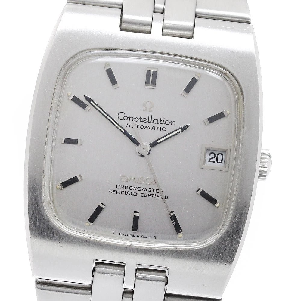 OMEGA CONSTELLATION DATE CHRONOMETER SILVER AUTOMATIC WATCH: OMEGA Constellation Date chronometer Silver Automatic Watch Brand: OMEGA Type/Style: Wristwatch Material: Band Material Stainless Steel, Case Material Stainless Steel Color: Case Color Silver Band