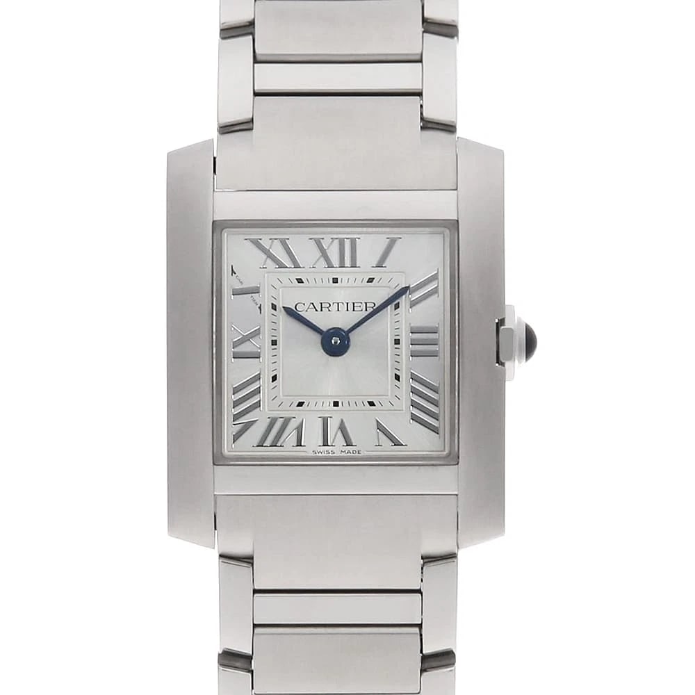 CARTIER TANK FRANCAISE WATCH: Cartier Tank Francaise Watch Brand: Cartier Type/Style: Wrist watch Material: Band Material Stainless Steel, Case Material Stainless Steel Color: Dial Color Silver Size: Case:W25.7mm x H21.2mm