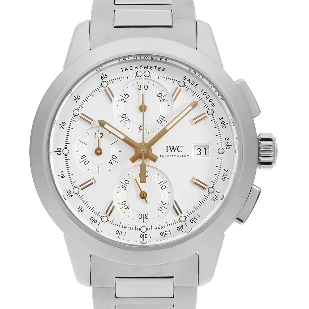 IWC INGENIEUR CHRONOGRAPH WATCH: IWC Ingenieur Chronograph Watch Brand: IWC Type/Style: Wrist watch Material: Band Material Stainless Steel, Case Material Stainless Steel Color: Dial Color Silver Size: Case:W42mm Circumference of