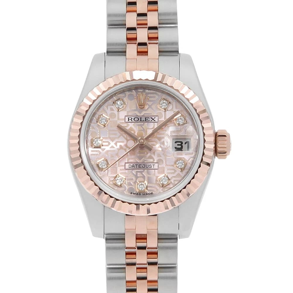 ROLEX DATEJUST DIAMOND PINK CARVING COMPUTER WATCH: ROLEX Datejust Diamond pink Carving computer Watch Brand: ROLEX Type/Style: Wrist watch Material: Band Material Stainless Steel/Everose Gold, Case Material Stainless Steel/Everose Gold Color: Dial