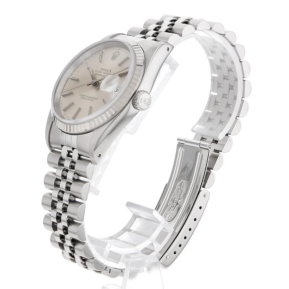 ROLEX DATEJUST SILVER WATCH - 2