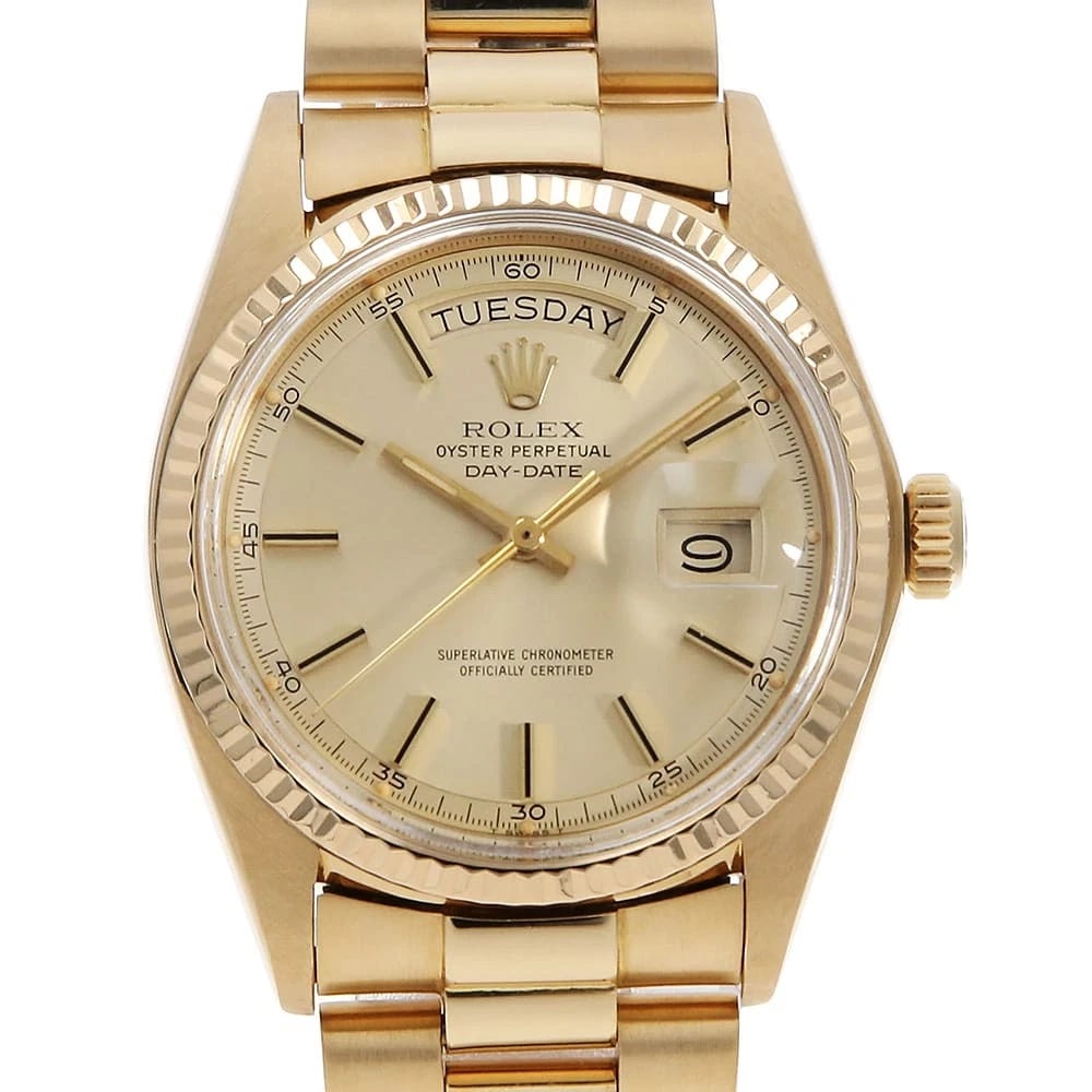 ROLEX DATE CHAMPAGNE WATCH (1 of 4)
