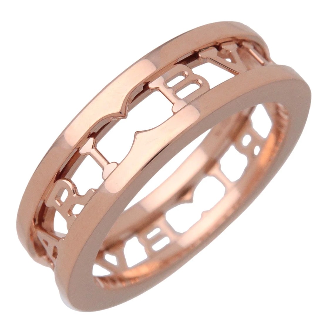 BVLGARI B-ZERO1 LOGO SPIRAL RING 18K PINK GOLD: Bvlgari B-Zero1 Logo Spiral Ring 18K Pink Gold Brand: Bvlgari Type/Style: Ring Material: 18K PG Color: PG Size: 6 US Accessories: None Accessories Notice: When purchasing pre-owned goods,