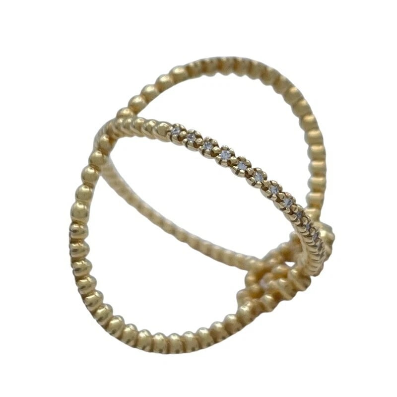 GUCCI RUNNING DIAMOND RING GOLD 18K JEWELRY: Gucci Running Diamond Ring Gold 18K Jewelry Brand: Gucci Type/Style: Ring Material: 18K YG Color: YG Size: 6.5 US Accessories: None Accessories Notice: When purchasing pre-owned goods, ple