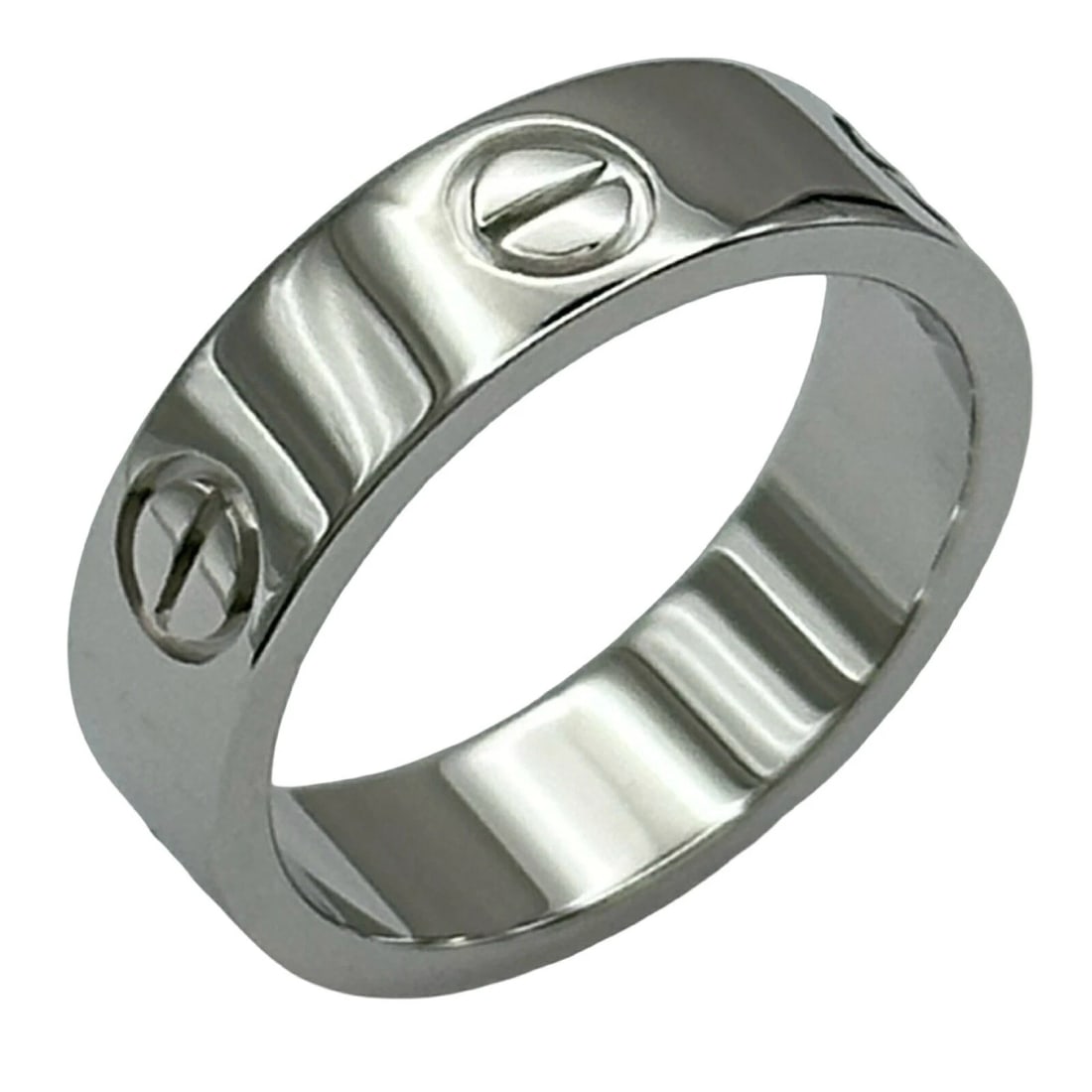 CARTIER LOVE RING WHITE GOLD: Cartier Love Ring White Gold Brand: Cartier Type/Style: Ring Material: 18K WG Color: WG Size: 6 US Accessories: None Accessories Notice: When purchasing pre-owned goods, please refer to th