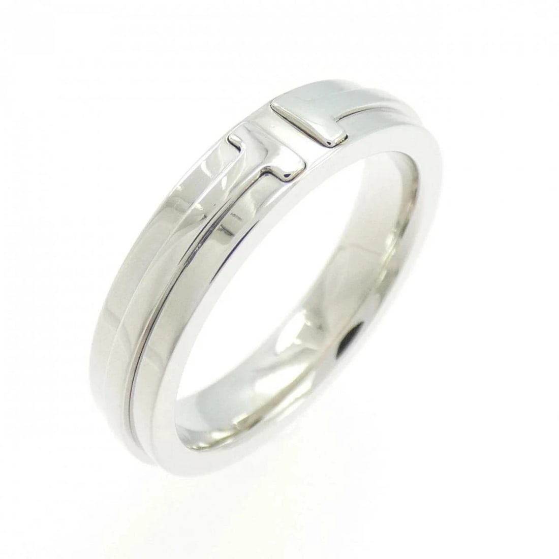 TIFFANY T-TOE NARROW RING 750 WHITE GOLD: Tiffany T-toe Narrow Ring 750 White Gold Brand: Tiffany & Co. Type/Style: Ring Material: 750 White Gold Color: White gold Size: US 6.75 Accessories: None Accessories Notice: When purchasin