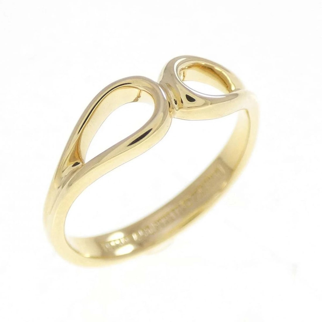 TIFFANY RING 750YG YELLOW GOLD (1 of 3)