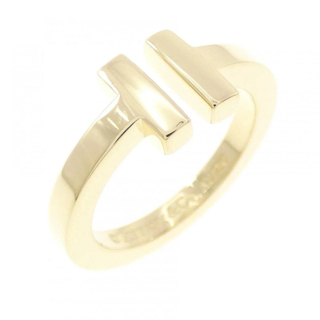 TIFFANY T SQUARE RING GOLD 750 YELLOW GOLD: Tiffany T Square Ring Gold 750 Yellow Gold Brand: Tiffany & Co. Type/Style: Ring Material: 750 Yellow Gold Color: Yellow Gold Size: US 5.5 Accessories: None Accessories Notice: When purcha