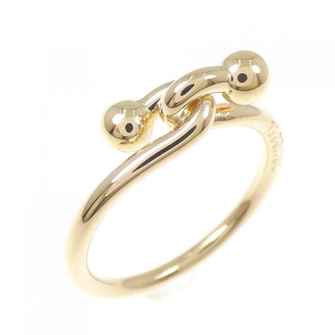 TIFFANY HOOK RING 750 YELLOW GOLD: Tiffany Hook Ring 750 Yellow Gold Brand: Tiffany & Co. Type/Style: Ring Material: 750 Yellow Gold Color: yellow gold Size: US6 Accessories: None Accessories Notice: When purchasing pre-owned goods,