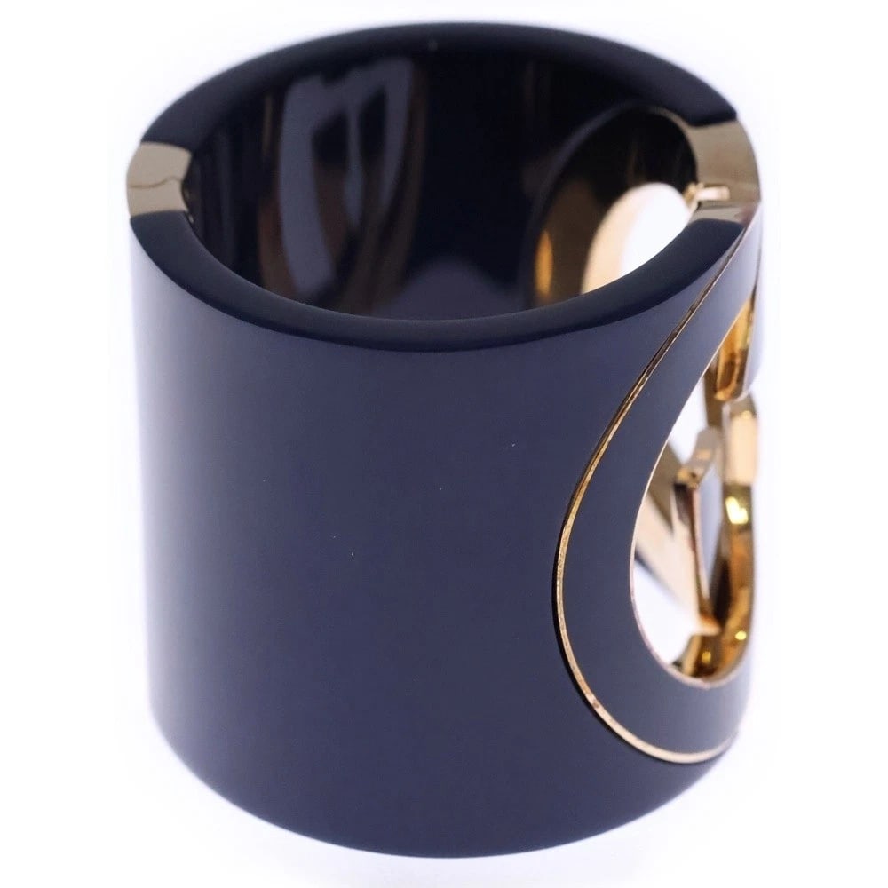 GUCCI INTERLOCKING G BANGLE BRACELET BLUE GP - 3