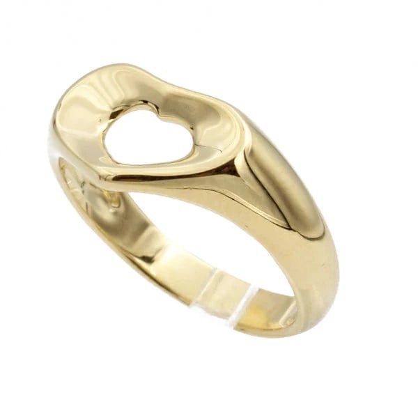 TIFFANY OPEN HEART RING 750YG: Tiffany Open Heart Ring 750YG Brand: Tiffany & Co. Type/Style: Ring Material: 750 Yellow Gold (YG) Color: yellow gold Size: US 5.5 Accessories: None Accessories Notice: When purchasing pre-owned