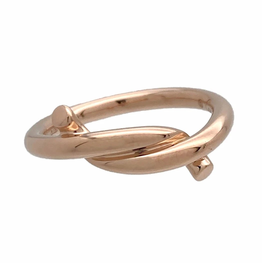 CARTIER ENTRELACE RING PINK GOLD: Cartier Entrelace Ring Pink Gold Brand: Cartier Type/Style: Ring Material: K18Pink Gold Color: pink gold Size: US 6 Accessories: None Accessories Notice: When purchasing pre-owned goods, p