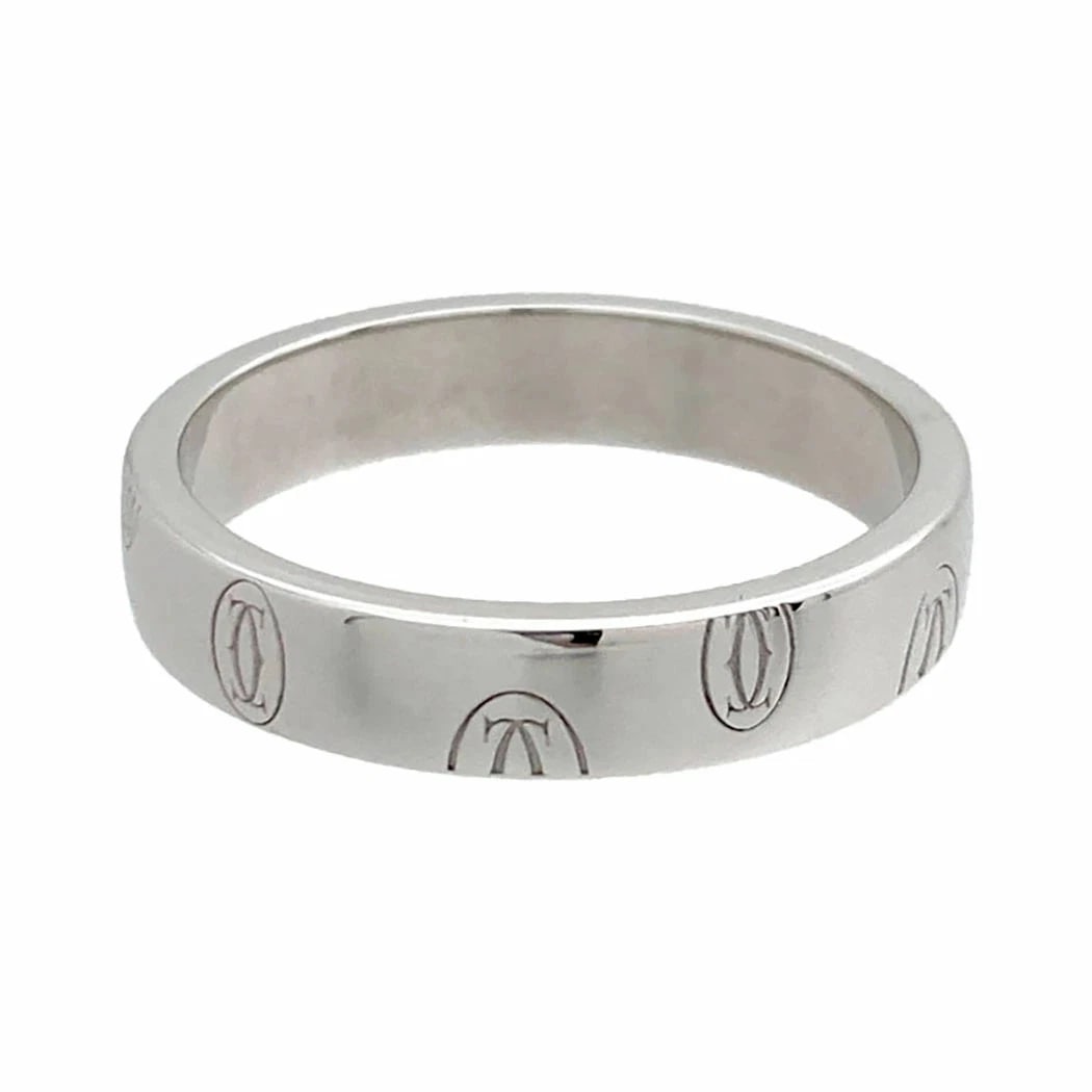 CARTIER HAPPY BIRTHDAY RING IN 750 WHITE GOLD: Cartier Happy Birthday Ring in 750 White Gold Brand: Cartier Type/Style: Ring Material: K18 White Gold Color: White Gold Size: US 7.5 Accessories: None Accessories Notice: When purchasing