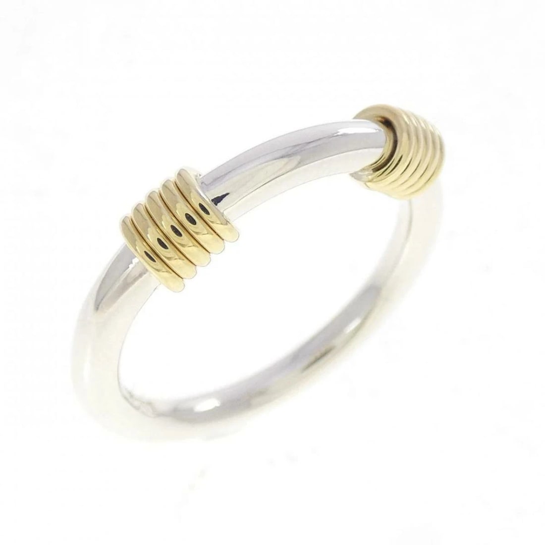 TIFFANY SILVER GOLD: Tiffany Silver Gold Brand: Tiffany & Co. Type/Style: Ring Material: 925 Sterling Silver and 750 Yellow Gold Color: YG,Silver Size: US 6.25 Accessories: None Accessories Notice: When purcha