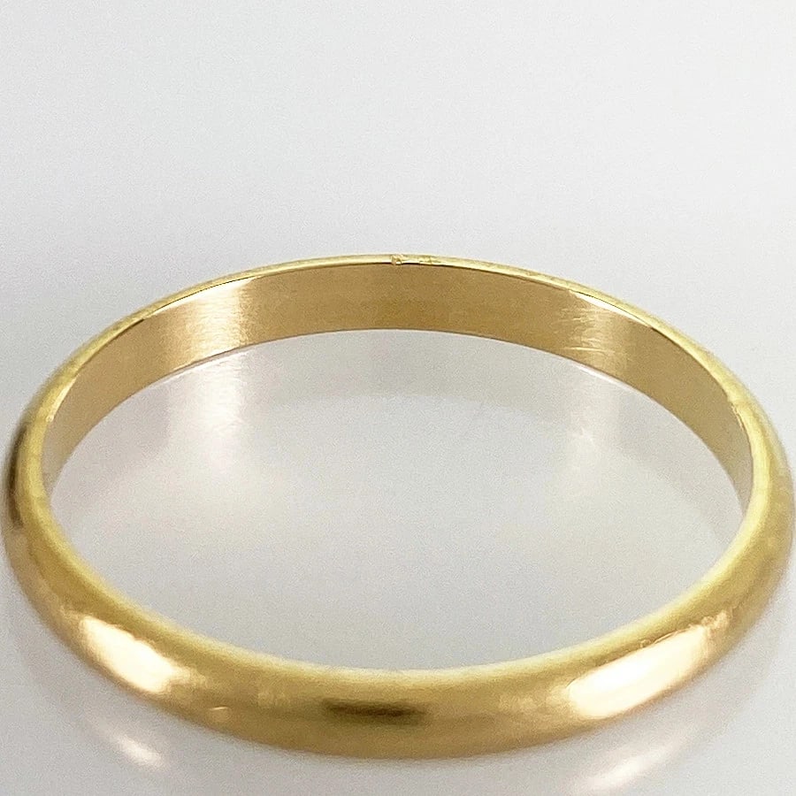 CARTIER K18YG WEDDING BAND RING (1 of 3)