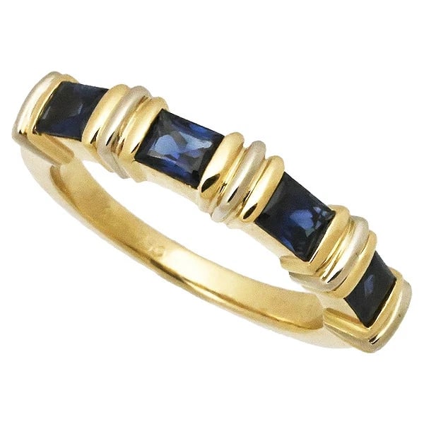 CARTIER APOLLONIA SAPPHIRE RING K18YG/WG (1 of 2)