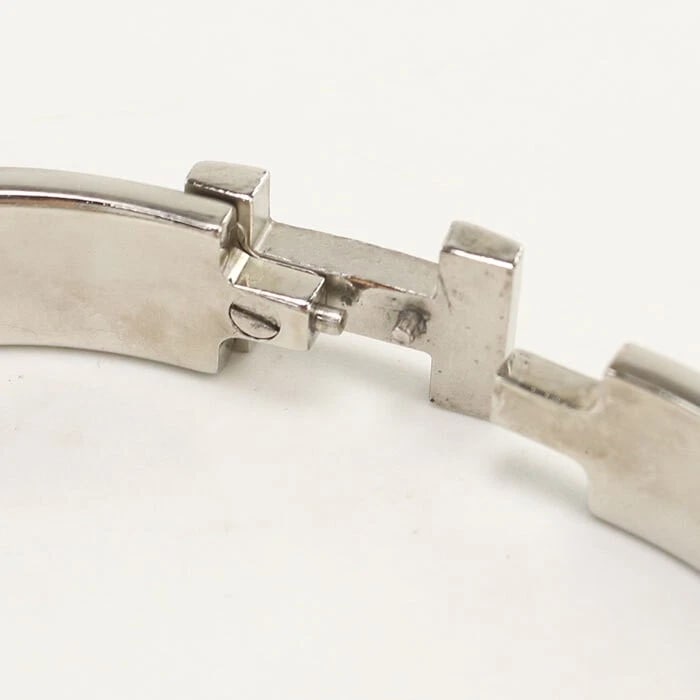 HERMES SILVER BANGLE - 4