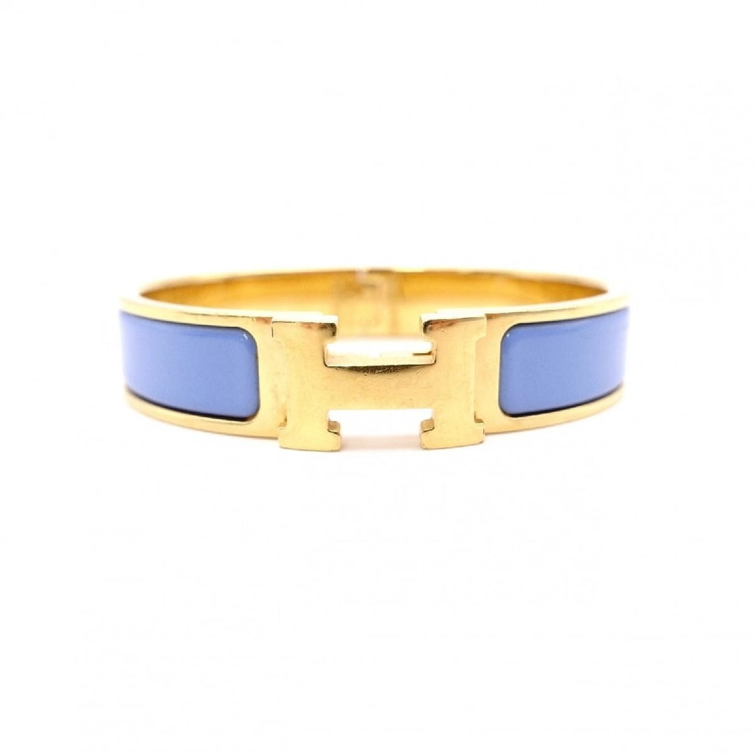 HERMES BRACELET GOLD BLUE METAL: Hermes Bracelet Gold Blue Metal Brand: Hermes Type/Style: Bracelet Material: Metal Color: Gold,Blue Size: Total length approximately 6.3 inches Accessories: None Accessories Notice: When p