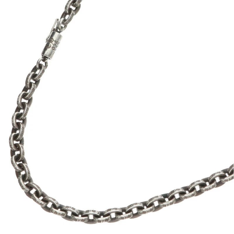 CHROME HEARTS SILVER PAPER CHAIN NECKLACE, 925 & 14K: Chrome Hearts Silver Paper Chain Necklace, 925 & 14K Brand: Chrome Hearts Type/Style: Necklace Material: 925 Silver 14K Gold Color: Silver Size: 30 inchesChain width0.5cm, total length: 77cm. Acce