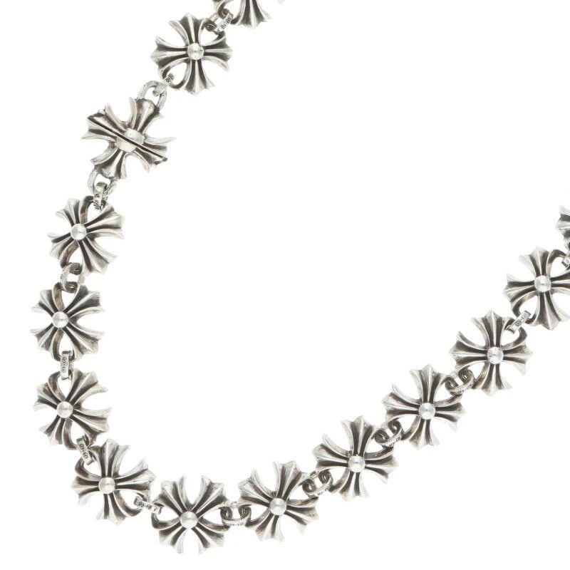 CHROME HEARTS SILVER PENDANT: Chrome Hearts silver pendant Brand: Chrome Hearts Type/Style: Necklace Material: 925 Silver Color: Silver Size: length18 inches Accessories: None Accessories Notice: When purchasing pre-owned goods,