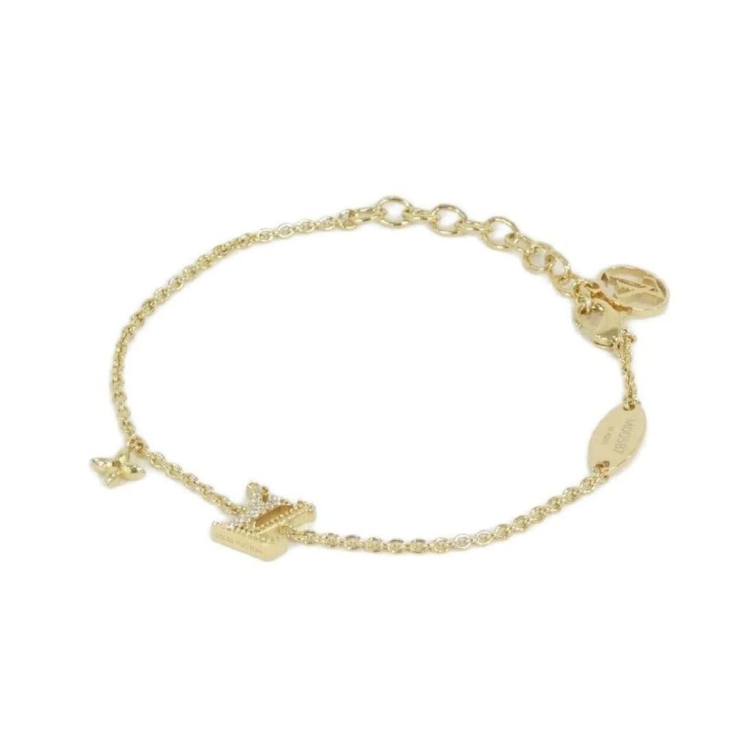 LOUIS VUITTON ICONIC BRACELET GOLD: Louis Vuitton Iconic Bracelet Gold Brand: Louis Vuitton Type/Style: Bracelet Material: Leather Color: Gold Size: Length 16-19cm Accessories: None Accessories Notice: When purchasing pre-ow
