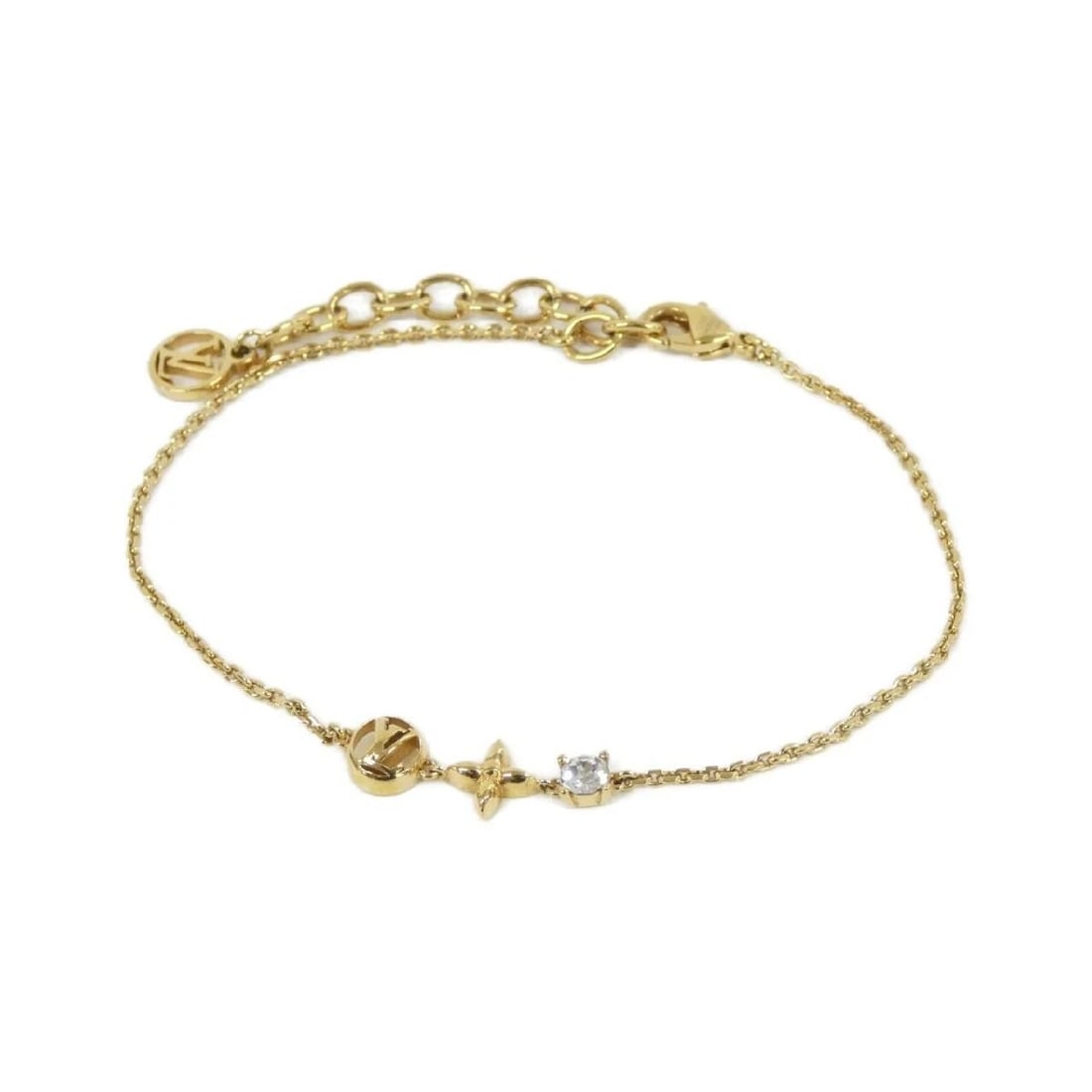 LOUIS VUITTON PETIT LOUIS BRACELET GOLD: Louis Vuitton Petit Louis Bracelet Gold Brand: Louis Vuitton Type/Style: Bracelet Material: Leather Color: Gold Size: Length 17-20.5cm Accessories: None Accessories Notice: When purchasing