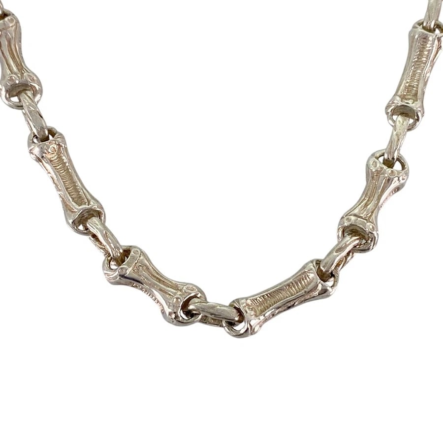 TIFFANY&CO. BAMBOO SILVER NECKLACE: TIFFANY&Co. Bamboo Silver Necklace Brand: TIFFANY&Co. Type/Style: Necklace Material: Silver 925 Color: Silver Size: Maximum width:6.8mm Necklace full length:42cm Accessories: None Accessor