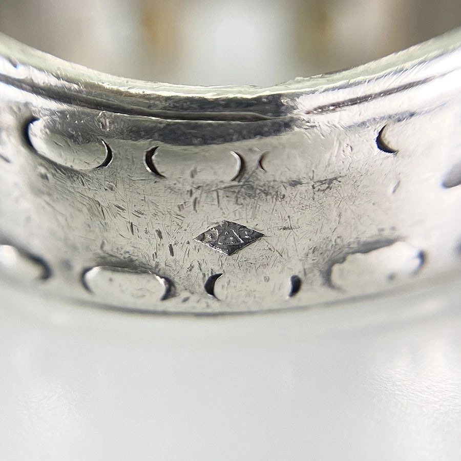HERMES MEXICO DOUBLE SILVER RING - 5