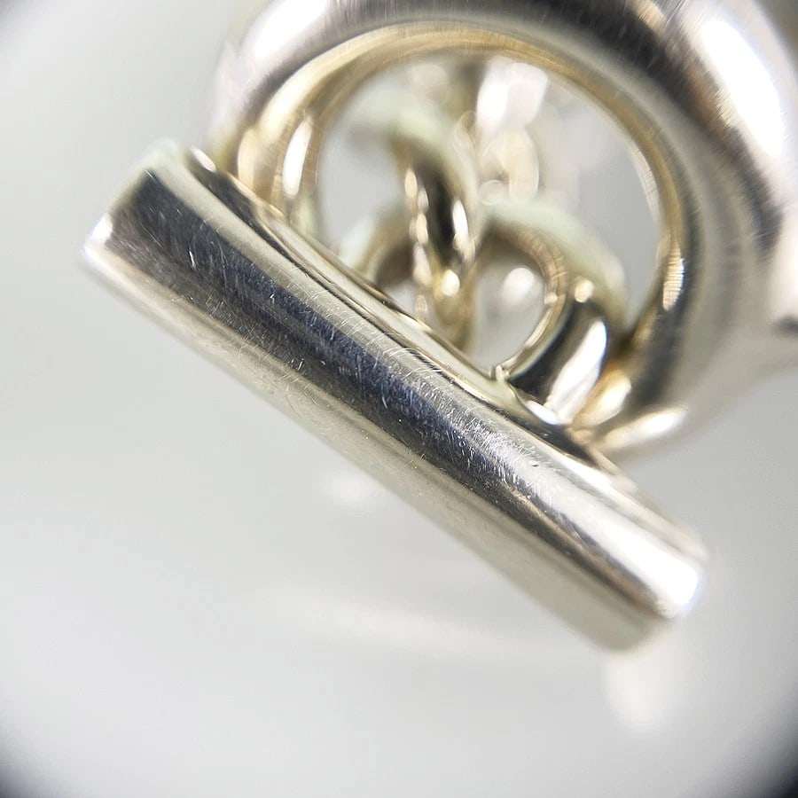 HERMES CROISETTE SILVER RING - 4