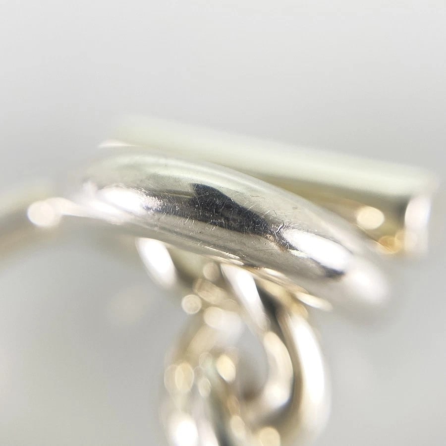 HERMES CROISETTE SILVER RING - 6