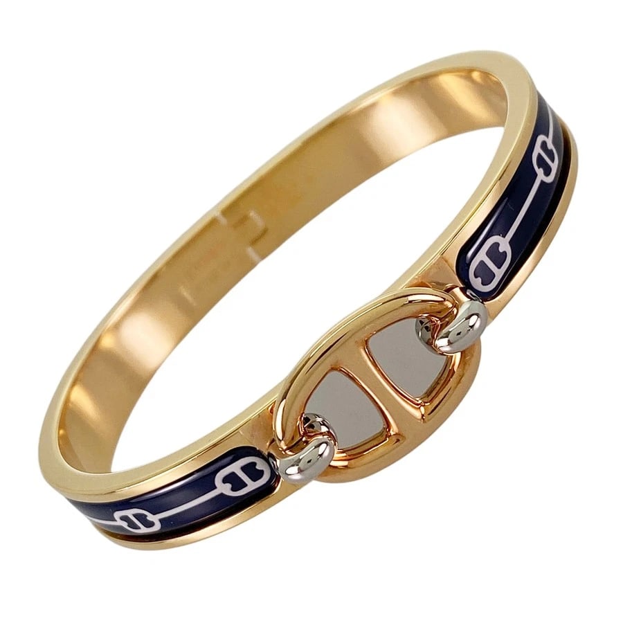 HERMES CHAINE D'ANCRE GOLD PLATED BRACELET: HERMES Chaine d'Ancre Gold plated Bracelet Brand: HERMES Type/Style: Bracelet Material: Gold Plated Color: Gold Size: Wrist Size:16cm Accessories: None Accessories Notice: When purchasing pre-owned