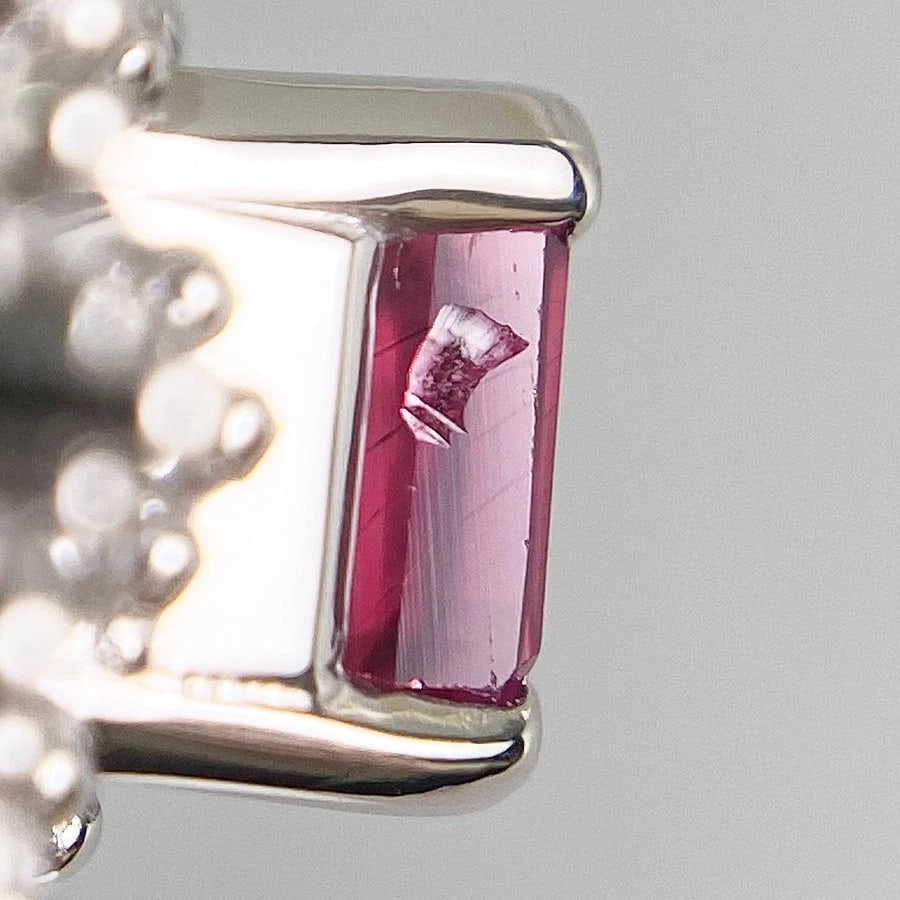 RING PLATINUM RUBY DIAMOND - 4
