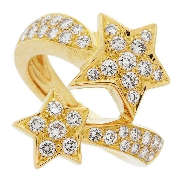 CHANEL COMET STAR DIAMOND RING YELLOW GOLD (1 of 3)