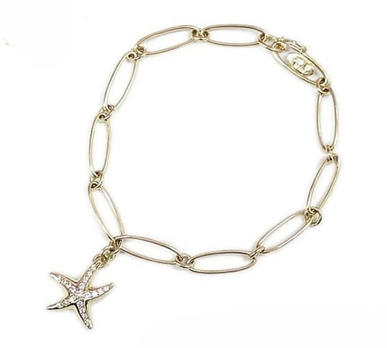 TIFFANY & CO ELSA PERETTI DIAMOND TARFISH CHARM BRACELET BANGLE: Tiffany & Co Elsa Peretti Diamond tarfish Charm Bracelet Bangle Brand: Tiffany & Co. Type/Style: Bracelet Material: 18k Yellow Gold, Main Stone Natural Color: Yellow Size: Length: Approx. 18.0 cm / 7.