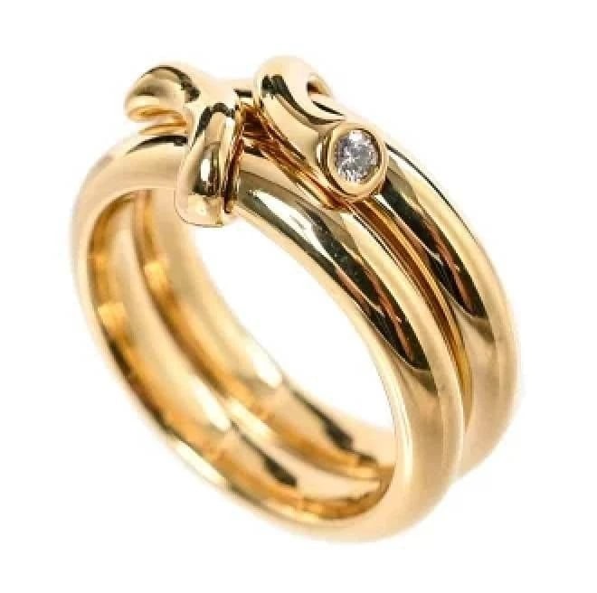 GEORG JENSEN MAGIC DOPPIO DIAMOND RING YELLOW GOLD: Georg Jensen Magic Doppio Diamond Ring Yellow Gold Brand: Georg Jensen Type/Style: Ring Material: 18k Yellow Gold, Main Stone Natural Color: Gold Size: US5 Accessories: None Accessories No