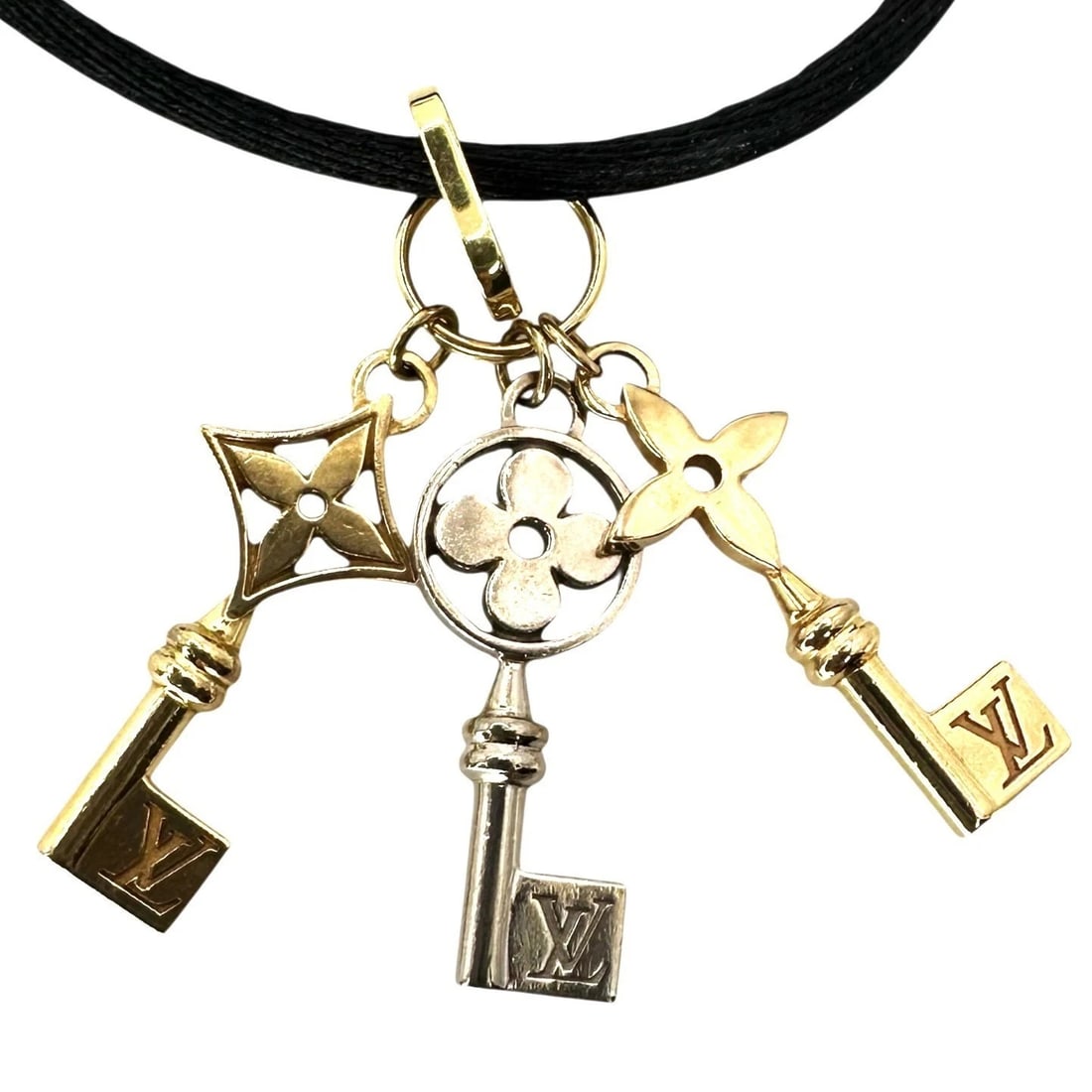 LOUIS VUITTON PANDANTIF IDEAL CHOKER NECKLACE: Louis Vuitton Pandantif Ideal Choker Necklace Brand: Louis Vuitton Type/Style: Choker Material: 18k Yellow Gold Color: Yellow Gold Size: Total length approx. 88.5 cm / 34.84 inches Pendant top: W appr