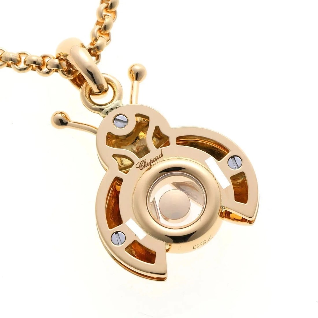 CHOPARD HAPPY DIAMONDS RUBY NECKLACE PENDANT - 6