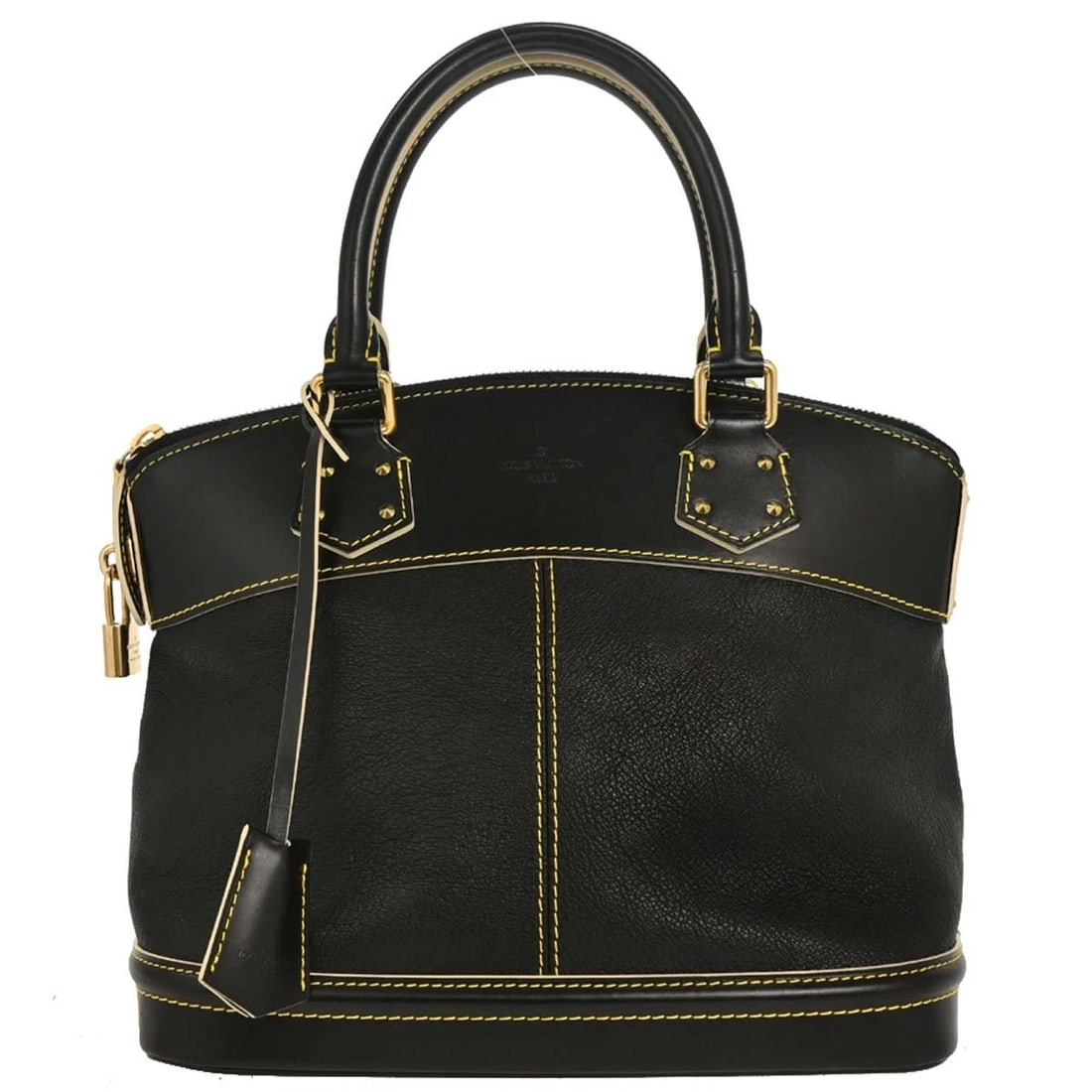 LOUIS VUITTON BLACK SUHALI LOCKIT PM TOTE HANDBAG: Louis Vuitton Black Suhali Lockit PM Tote Handbag Brand: Louis Vuitton Type/Style: Handbag Material: Suhali Leather Color: Noir * Black Size: W 11.0 x H 10.2 x D 5.9 " Accessories: None Ac
