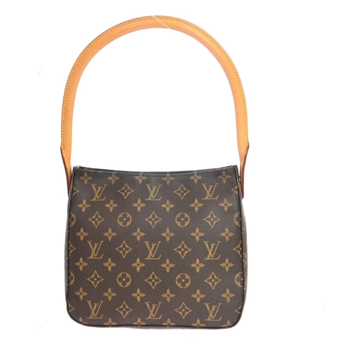 LOUIS VUITTON LOOPING MM HANDBAG: LOUIS VUITTON LOOPING MM HANDBAG Brand: Louis Vuitton Type/Style: Hand Bag Material: Monogram Canvas, Leather Color: Brown Size: W 9.1 x H 8.3 x D 3.9 " Accessories: None Accessories Notic