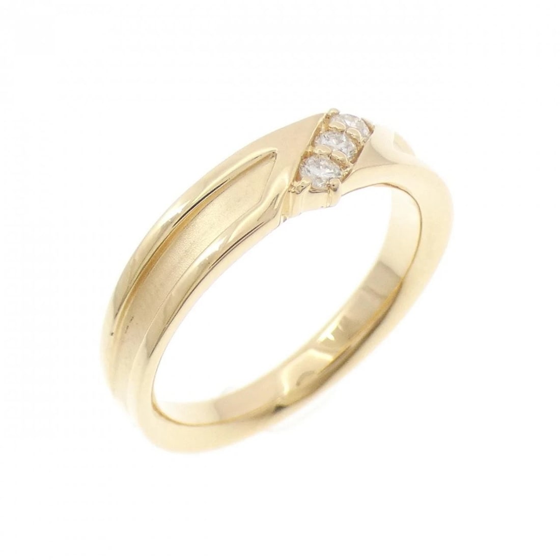 K18YG DIAMOND RING: K18YG Diamond Ring Brand: Unbranded Type/Style: Diamond Ring Material: K18 yellow gold, Color: Yellow Gold Size: US 4 1/2 Accessories: None Accessories Notice: When purchasing pre-owned goods, please