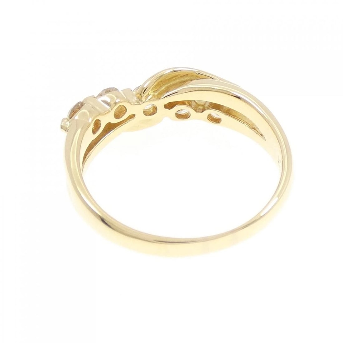 K18YG DIAMOND RING - 3