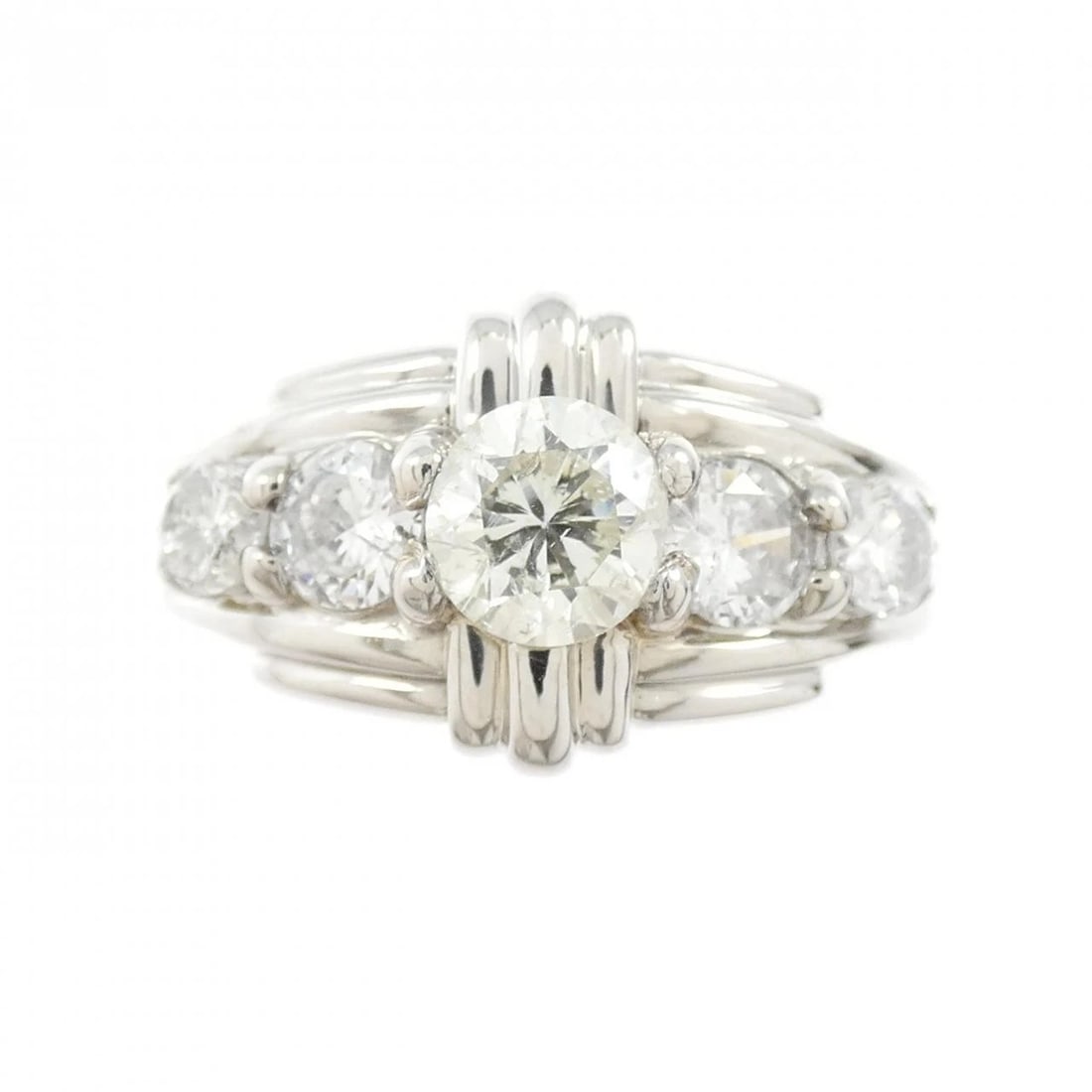 PT900 DIAMOND RING: PT900 Diamond Ring Brand: Unbranded Type/Style: Diamond Ring Material: Platinum900, Color: Silver Size: US 3 3/4 Accessories: None Accessories Notice: When purchasing pre-owned goods, plea