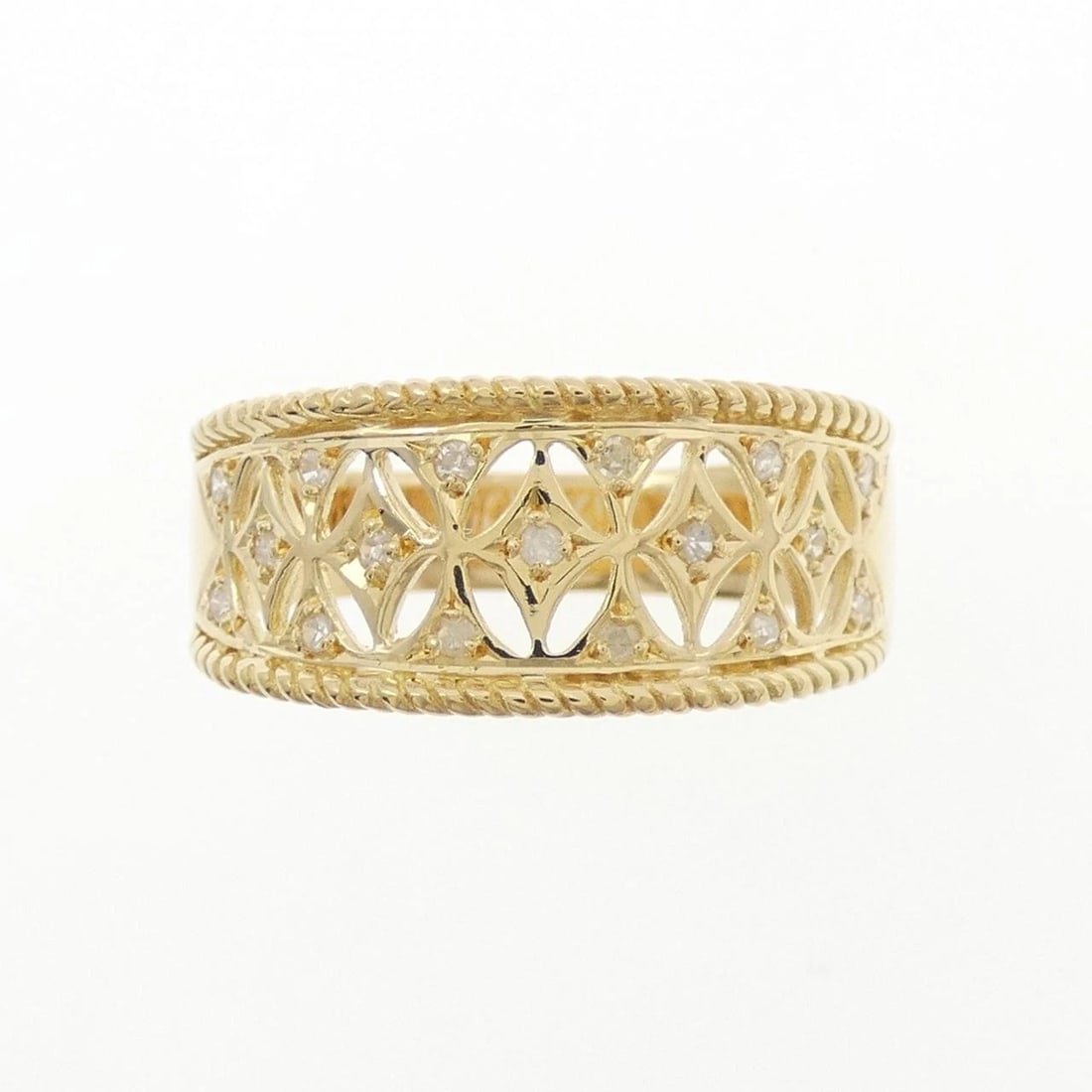 K18YG DIAMOND RING - 2