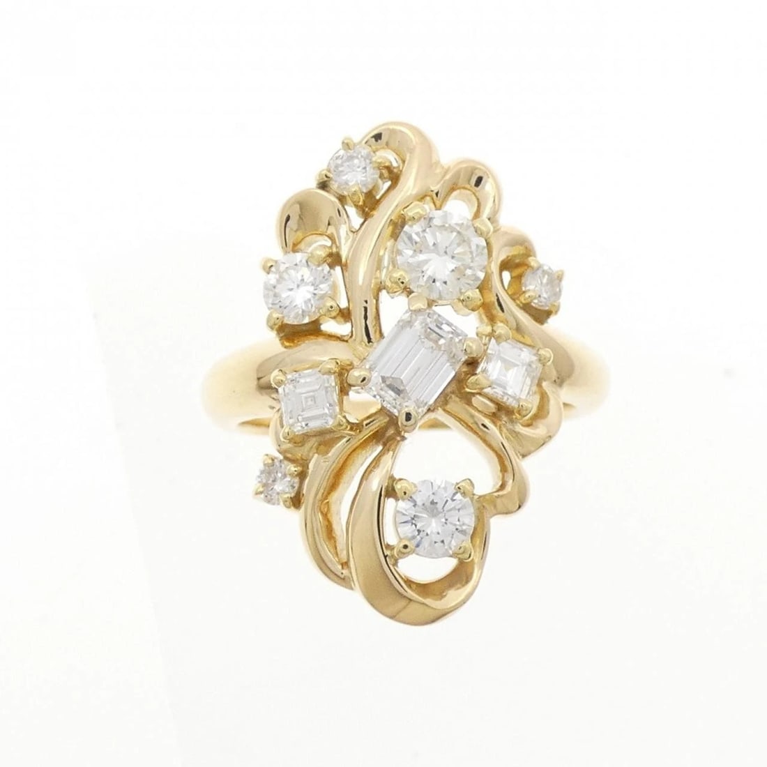 K18YG DIAMOND RING - 2